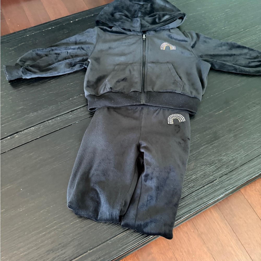 H&M Black Velor Outfit